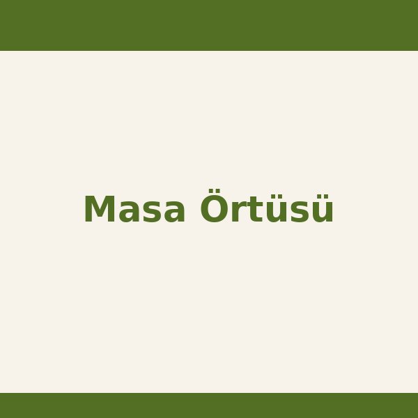 Ekose Masa Örtüsü